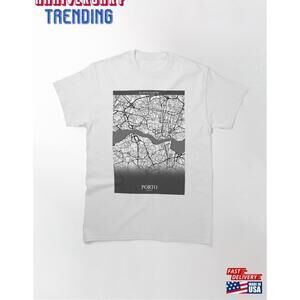 Custom Porto City Map Design Classic Tshirt